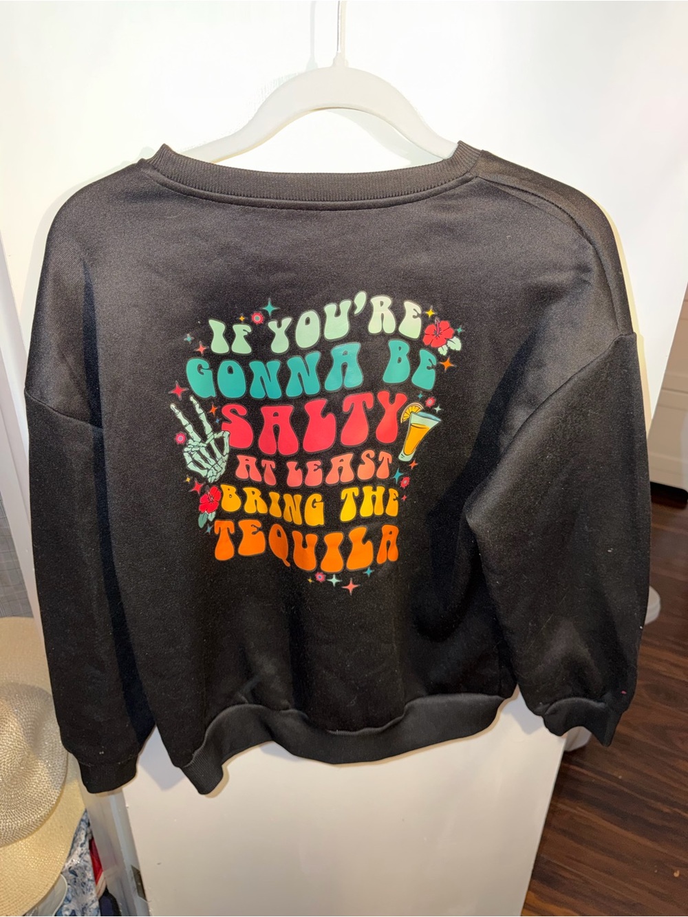 SHEIN Black Fleece-Lined Pullover
